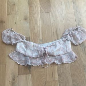 Pink Princess Polly Crop Top